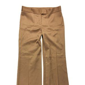 Anne Klein Womens Tan Wool Blend Trouser Pants